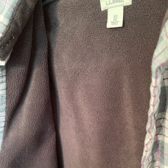 LL Bean Flannel Line Shirt Jacket Small - Picture 4 of 4